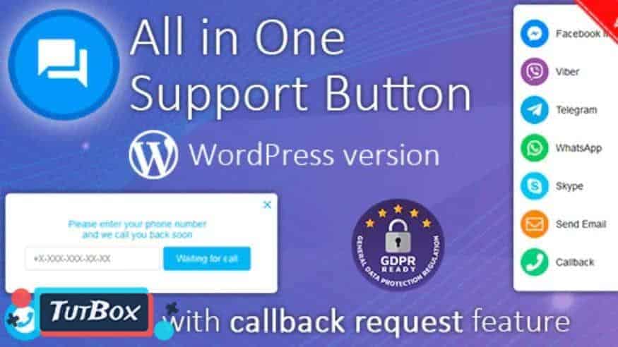 contact us all in one button download plugin
